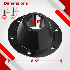 TonGass close-up of six equidistant mounting holes, precise alignment benefit