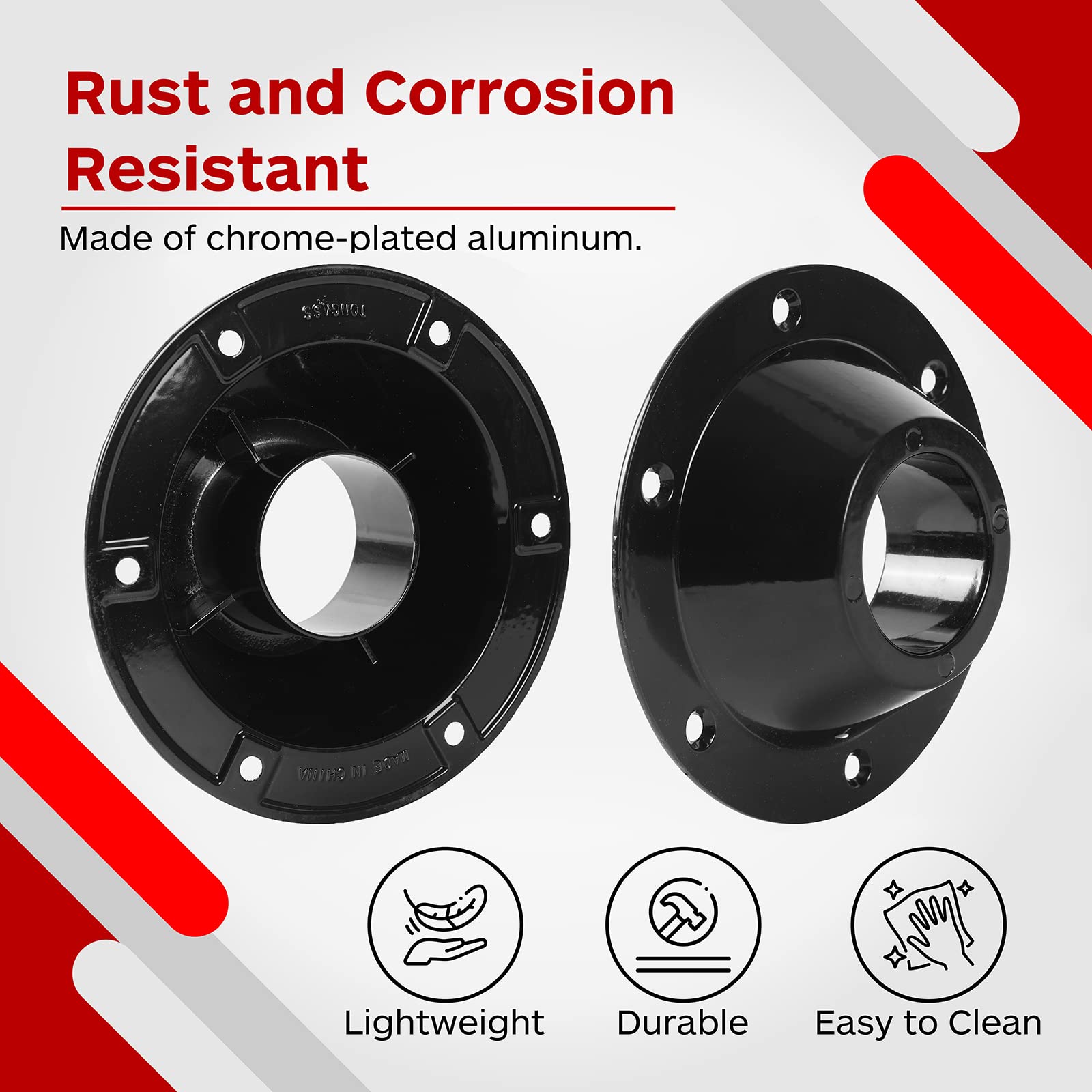 TonGass long and short screws included, ensures correct secure installation