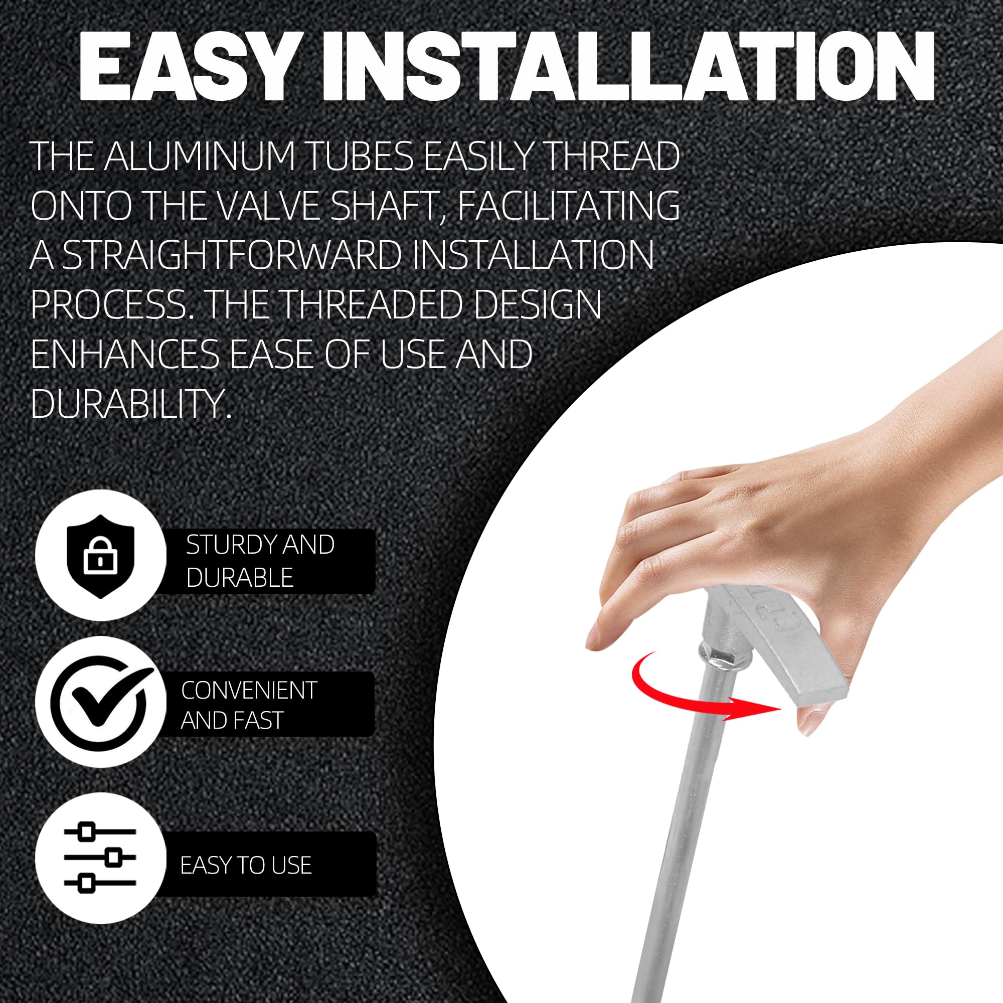 TonGass UV-stabilized handle texture for long-lasting sun resistance