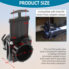 TonGass handle close-up illustrating ergonomic grip for controlled, mess-free operation