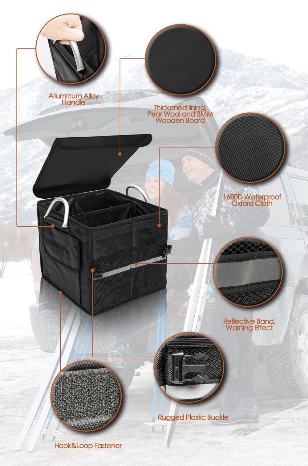Tongketec aluminum-alloy handle close-up for easy carrying