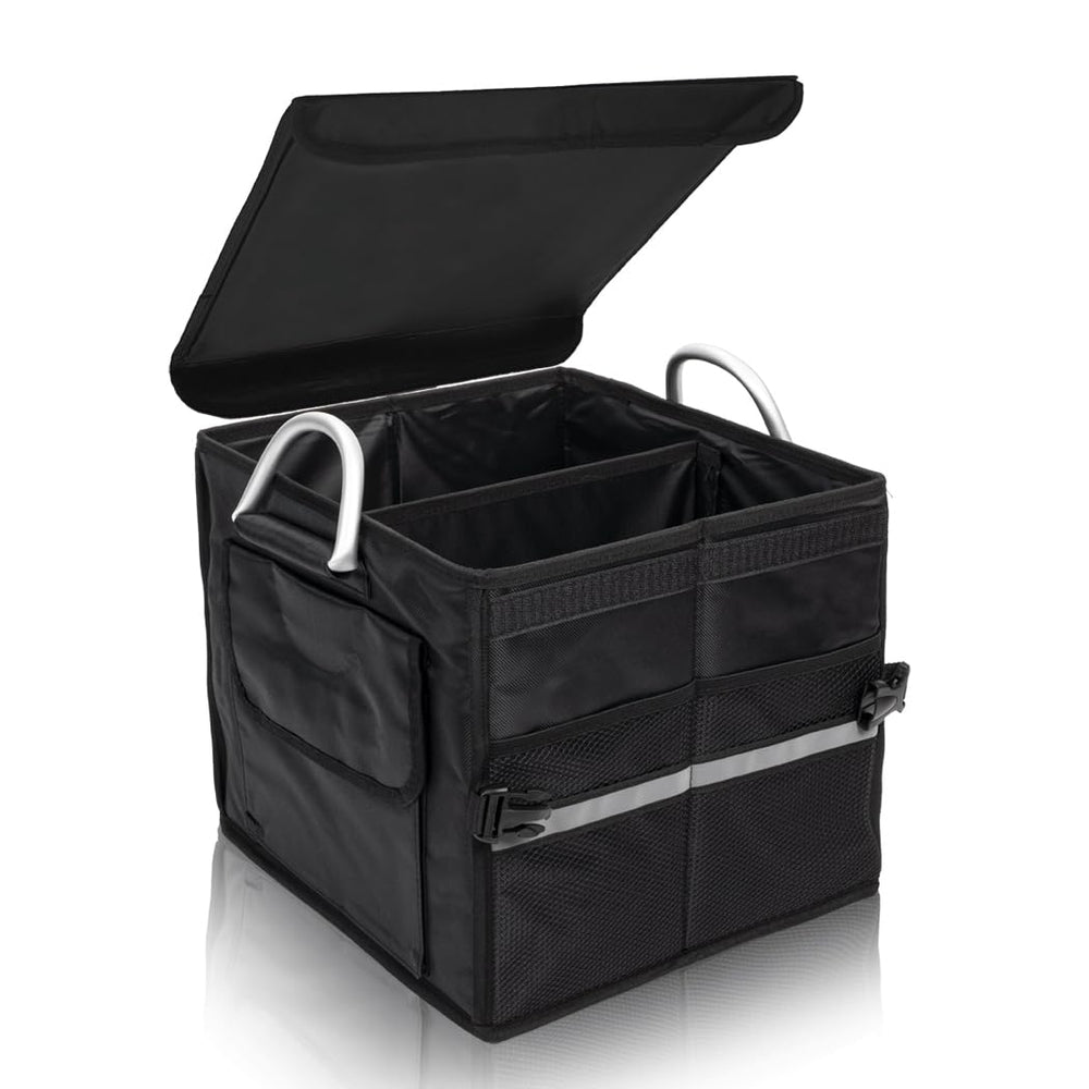 Tongketec front view with lid showing neat trunk storage benefit