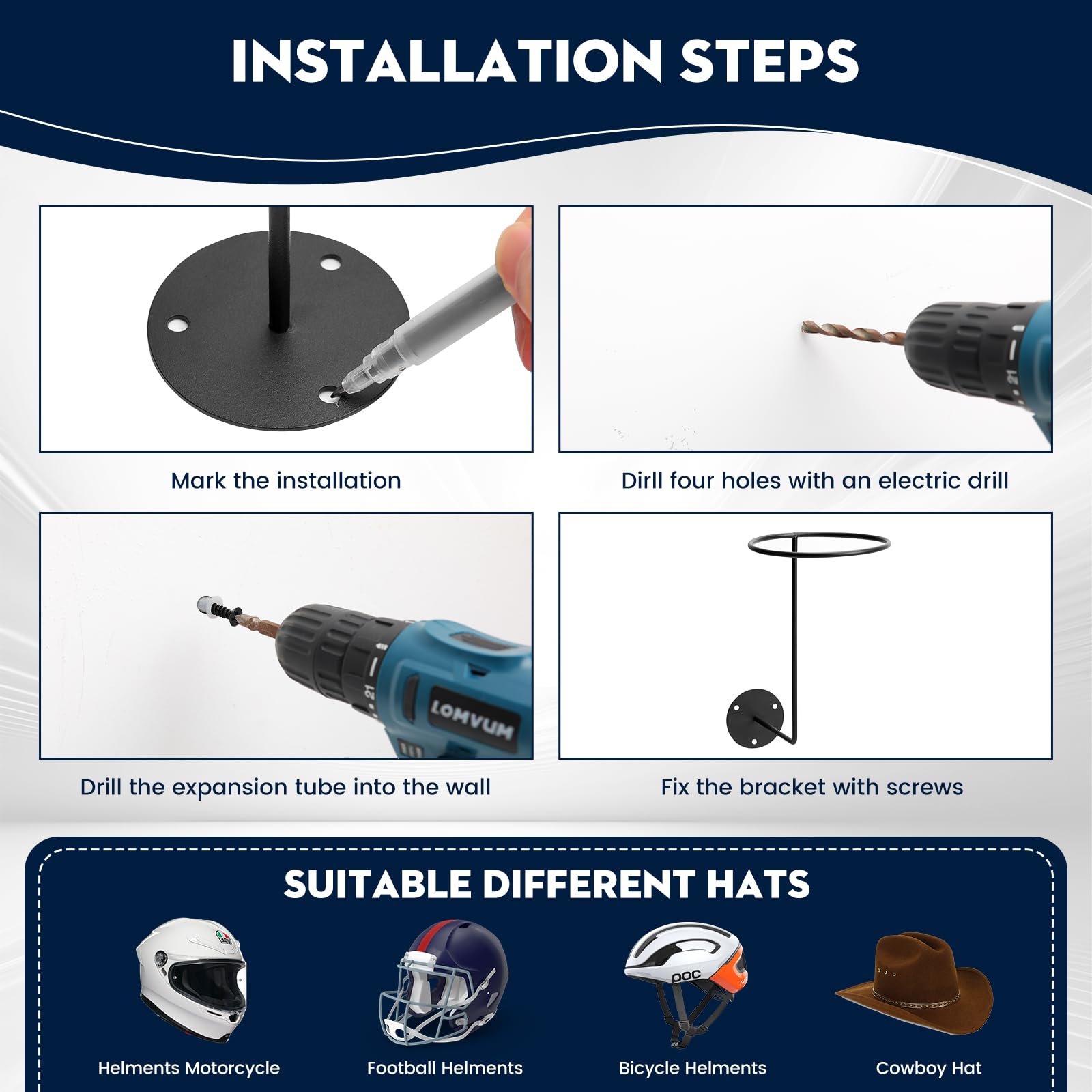 Tongyuyan included screws and hardware ready for easy installation
