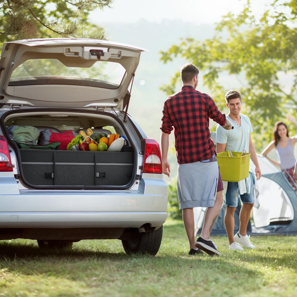 Tonmifr lifestyle trunk setup with groceries and gear for stress-free travel benefit