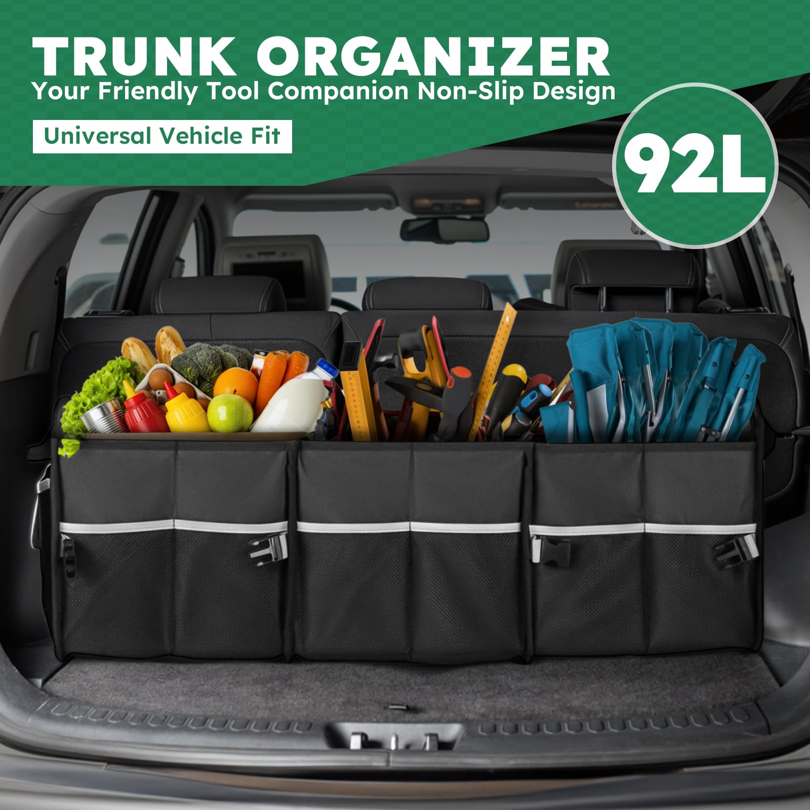 Tonmifr open interior showing compartments and pockets for easy sorting benefit