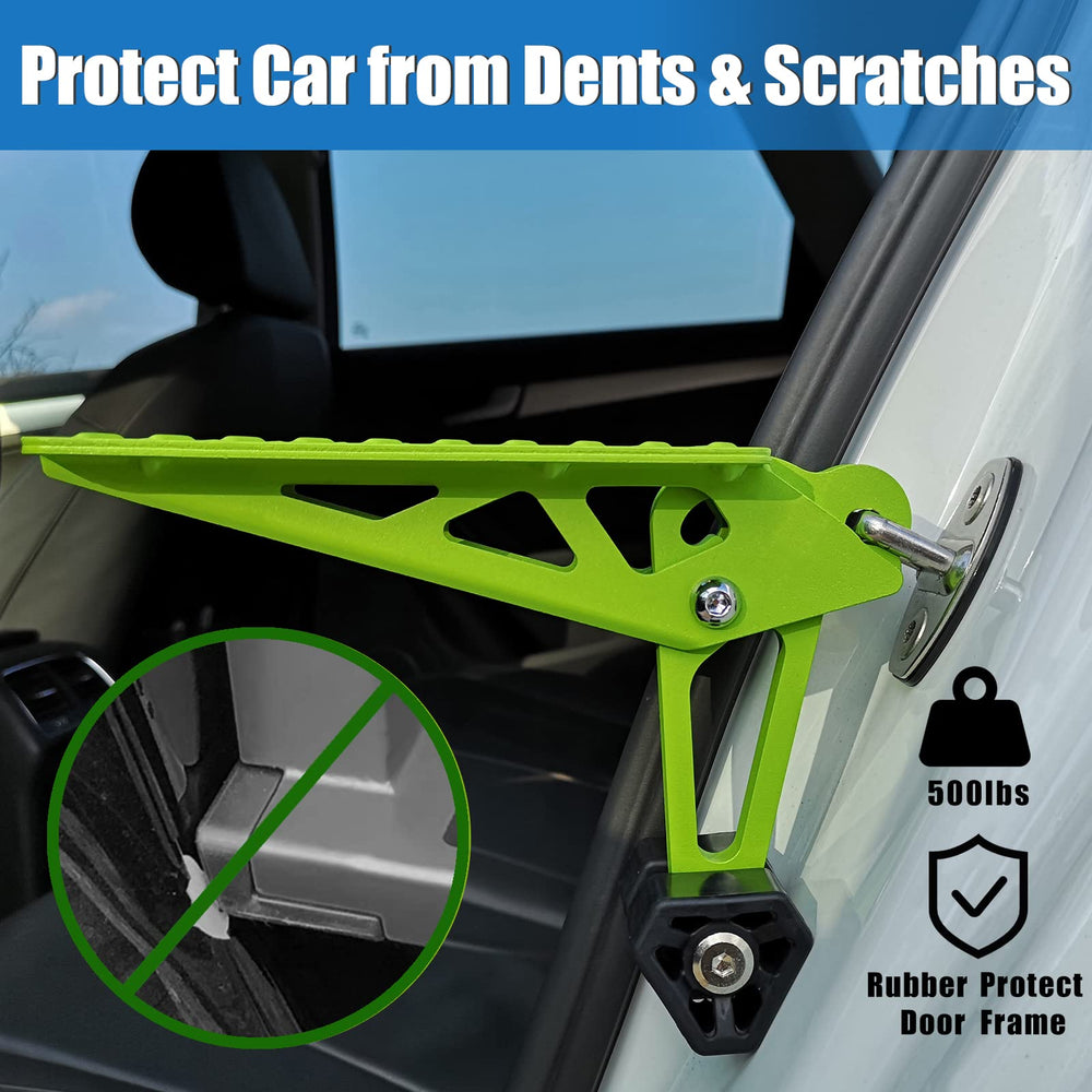 TOOENJOY step installed on SUV door latch for safe roof access and secure hold