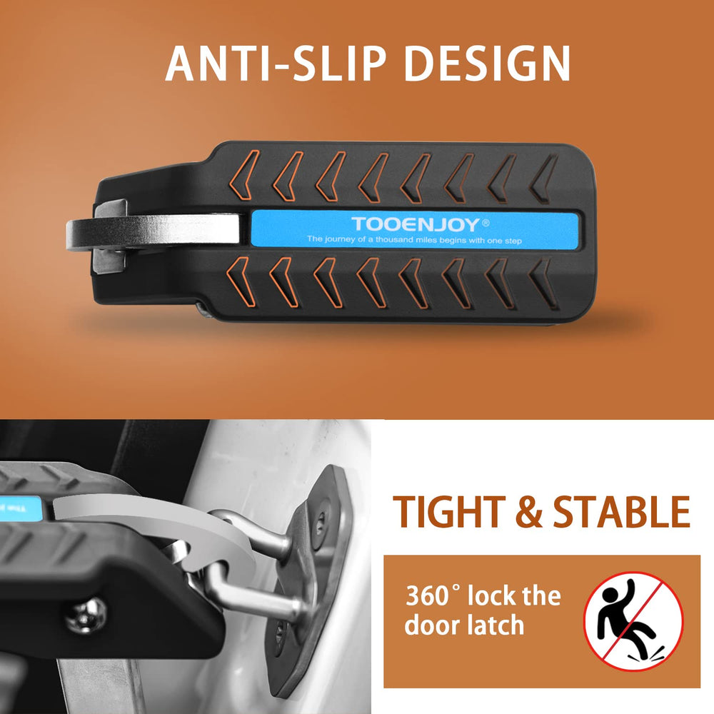 TOOENJOY folded step stored inside glove box for compact portability and easy carry