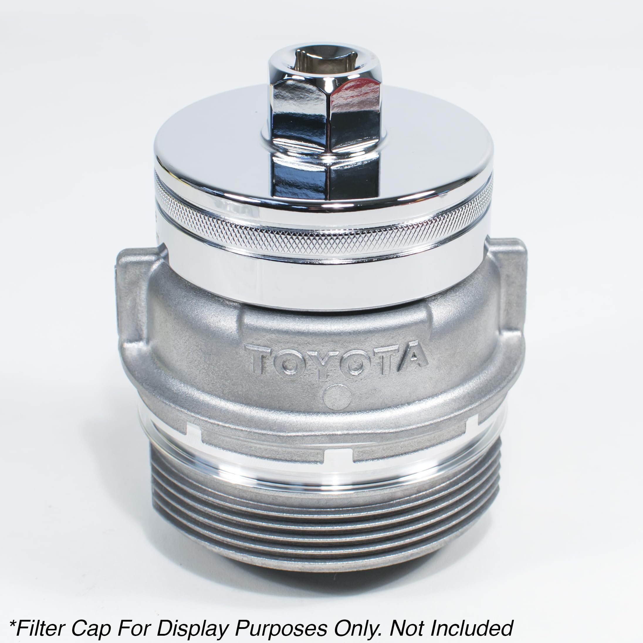 Tool Guy Republic socket in use on Toyota oil filter housing for safe removal