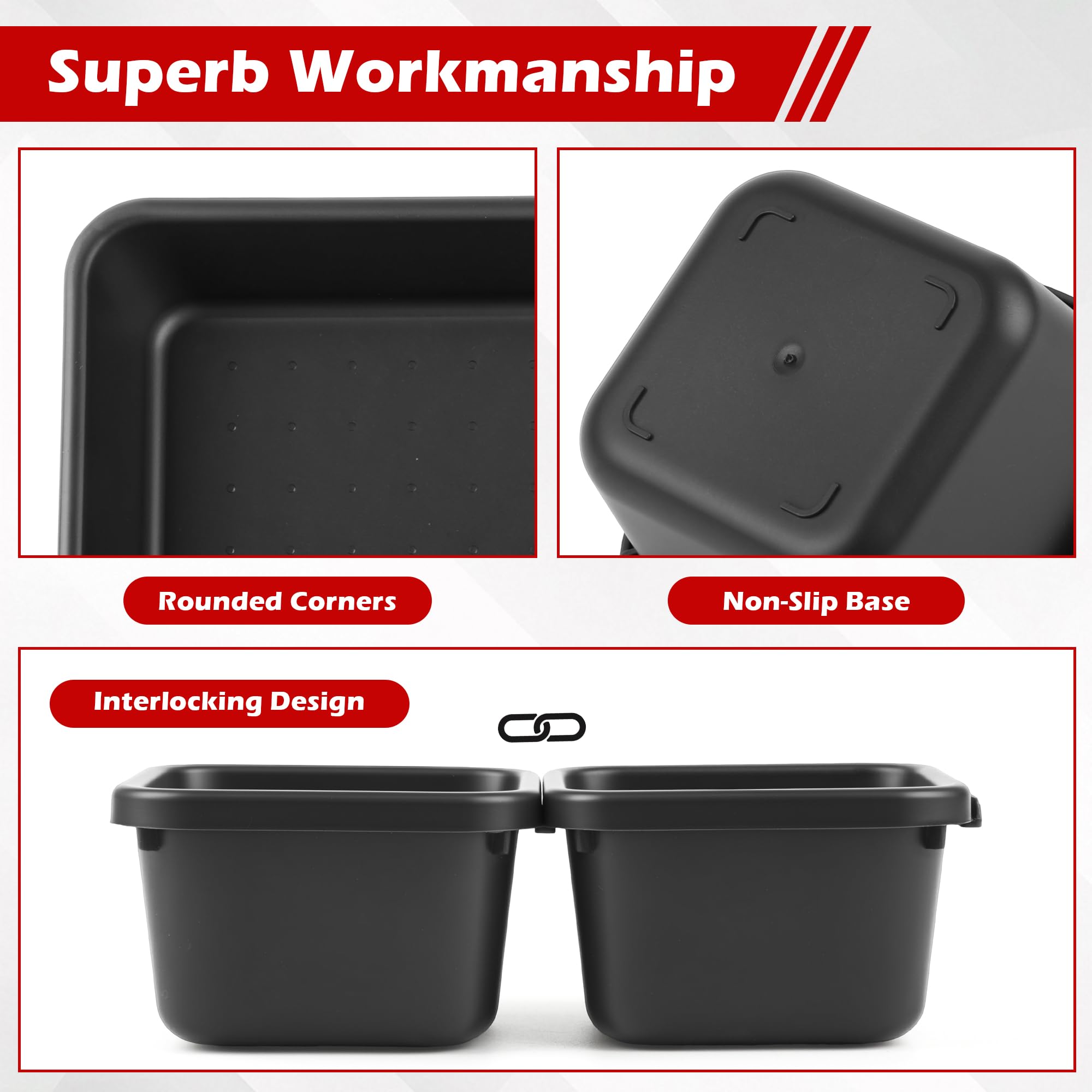 TOOLEAGUE tray beside tape measure showing size, helps plan drawer layout