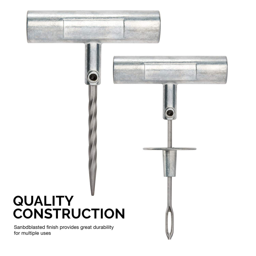 Tooluxe open kit layout with tools and plugs visible for quick roadside access