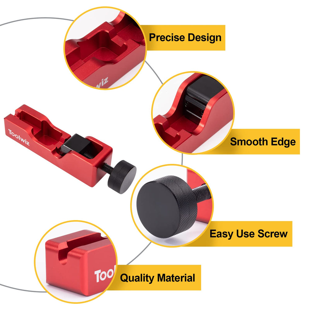 Toolwiz beside a ruler showing compact size for easy storage and portability