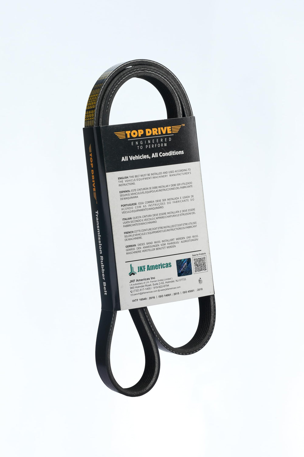 TOP DRIVE close-up of EPDM ribs highlighting durable texture and improved grip