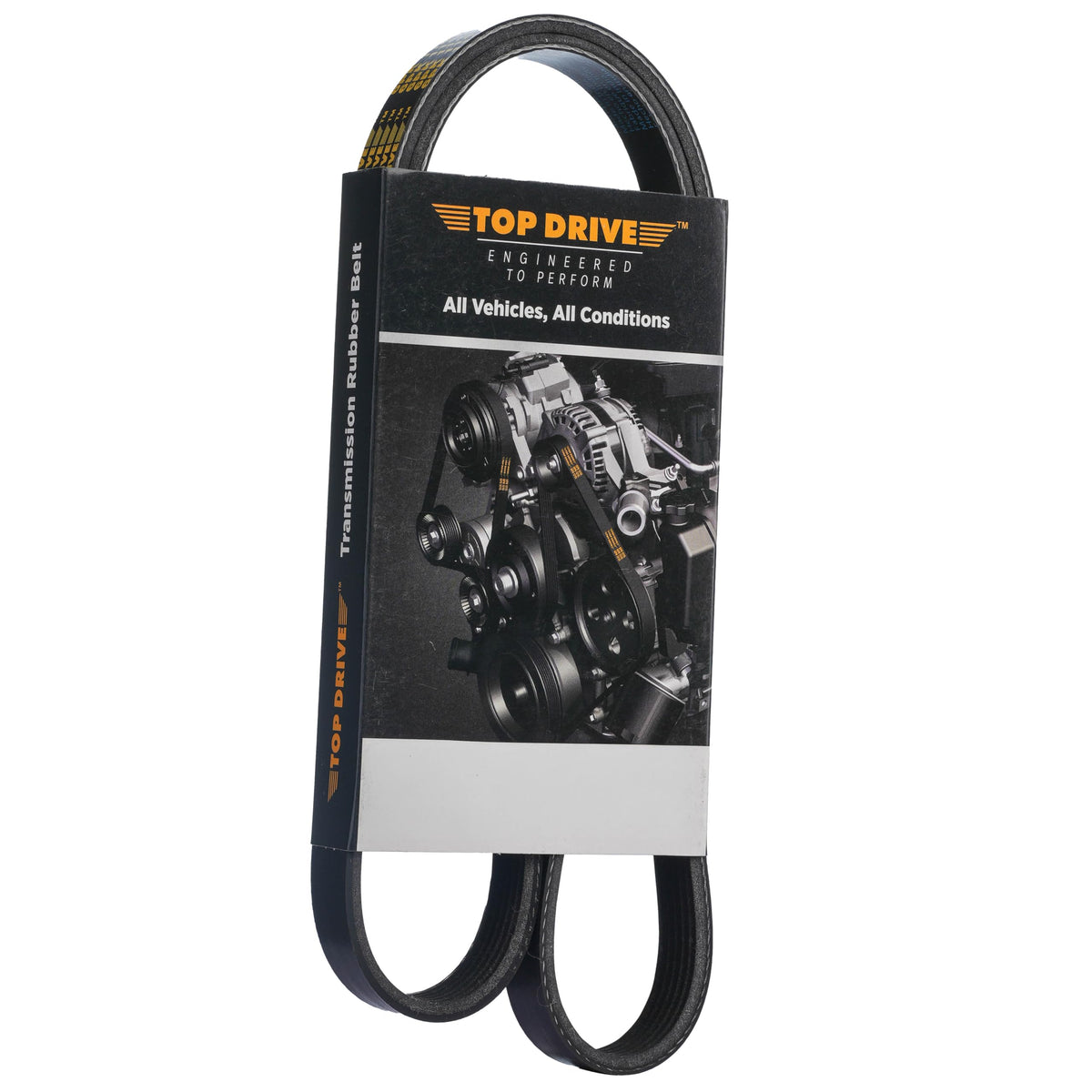 TOP DRIVE front packaging showing 6PK2360 belt and clear part ID for purchase confidence