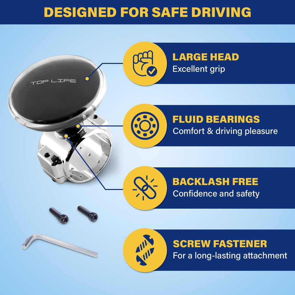 Top Life internal bearings shown to convey smooth rotation and reduced slack benefit