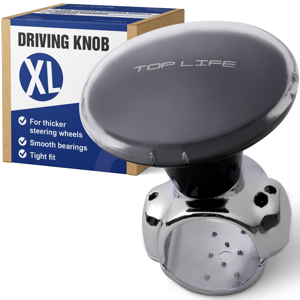 Top Life front view of XL knob showing sturdy shape and ergonomic grip benefit