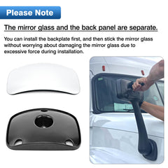 TOP-MAX black backplate with tape and screws showing installation readiness