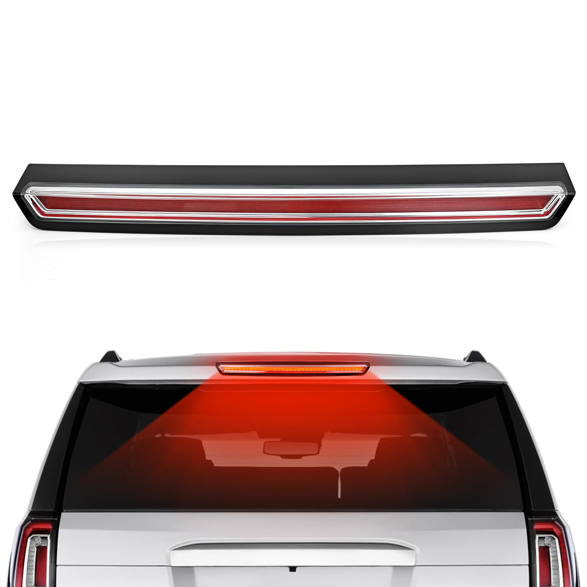 TOP-MAX front view assembly showing fit-for-OEM design and clear signaling