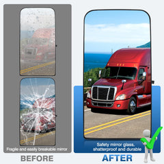 TOP-MAX installed on driver side Cascadia restoring rear view clarity