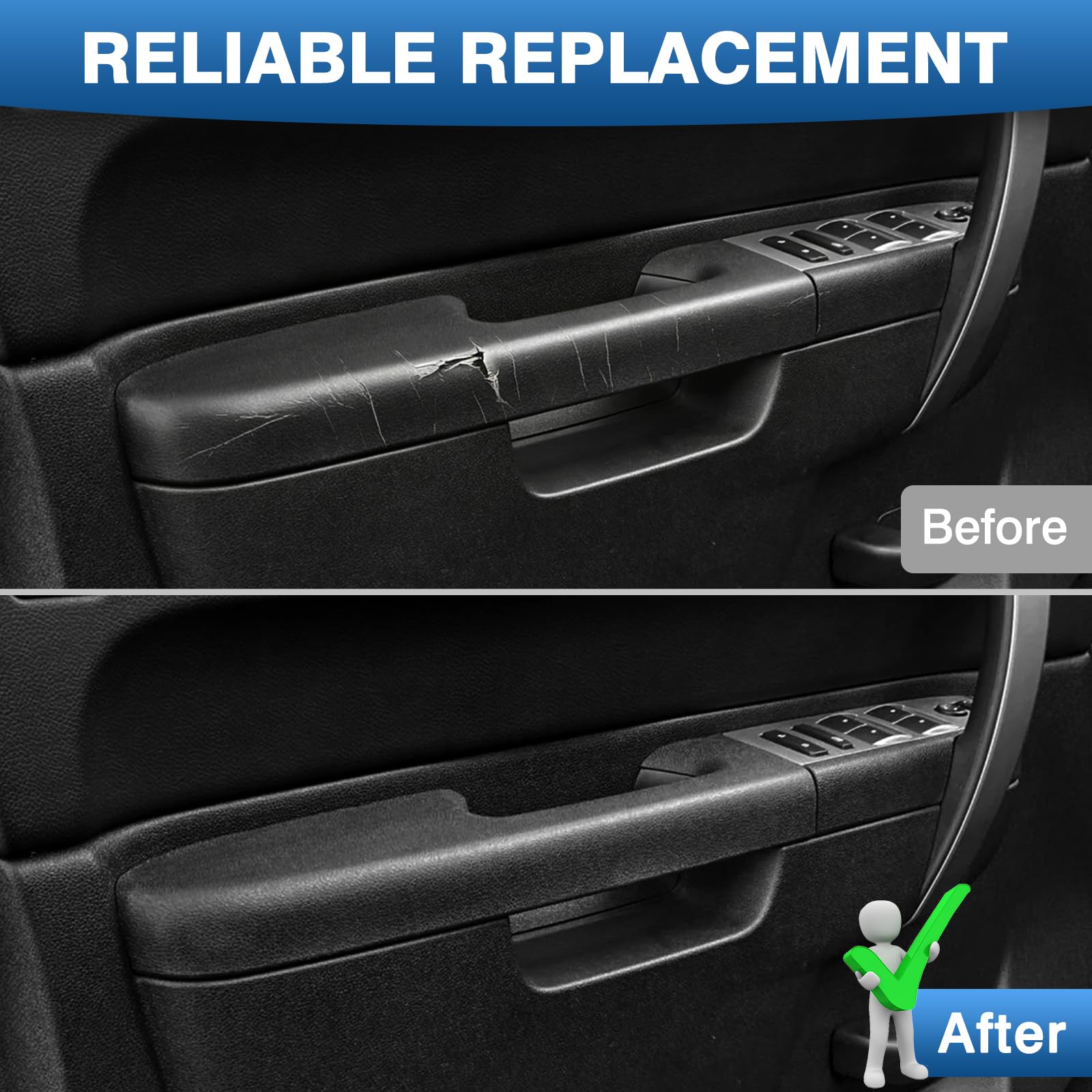 TOP-MAX installed on truck door profile reducing sag and eliminating rattles