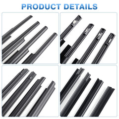 TOP-MAX rear passenger molding profile fitted on door for improved dust protection