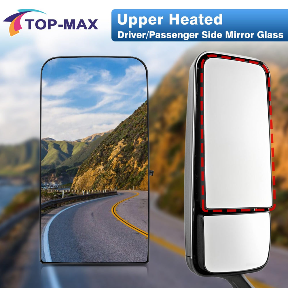 TOP-MAX retail packaging showing protected mirror and included plate