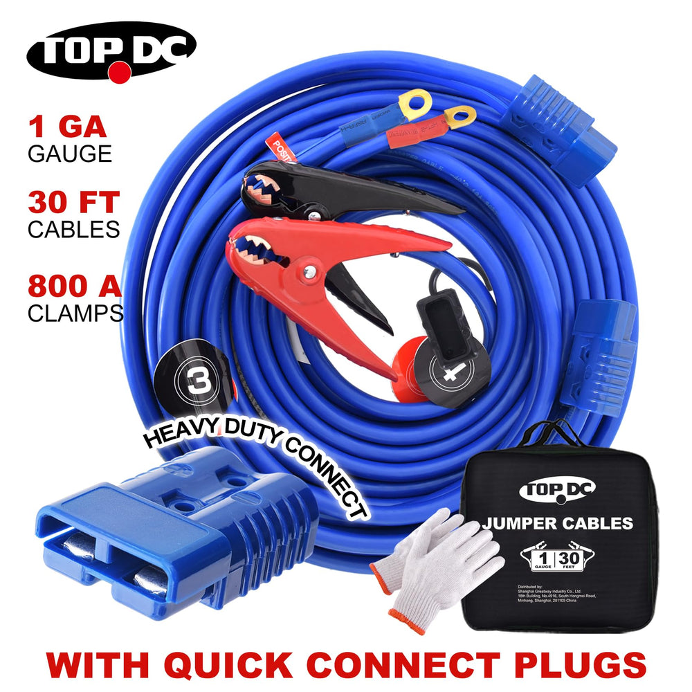 TOPDC cables used roadside in emergency providing dependable assistance