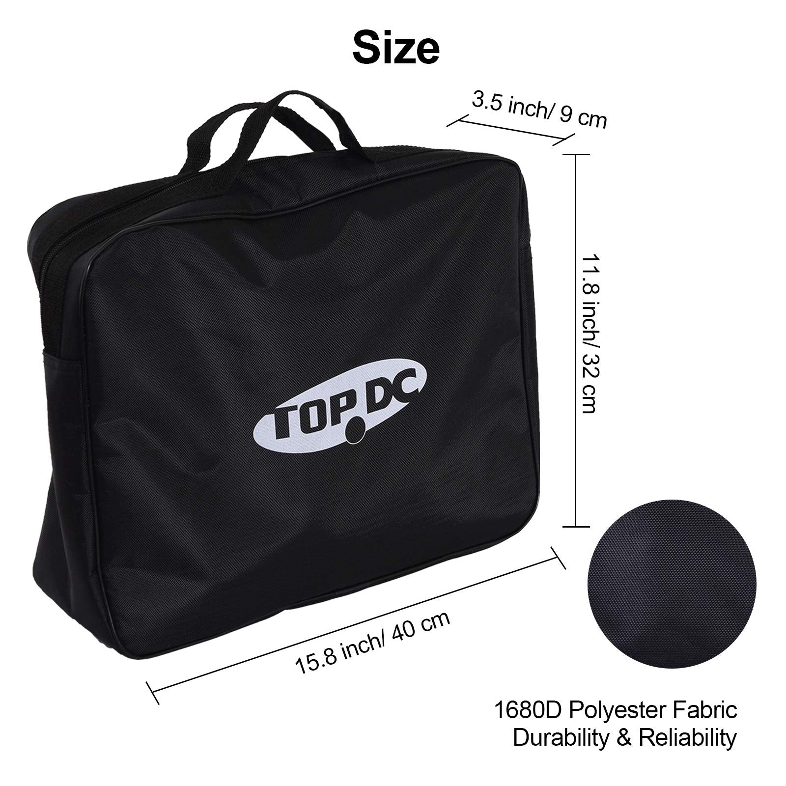 TOPDC bag in car trunk showing compact fit and space-saving benefit