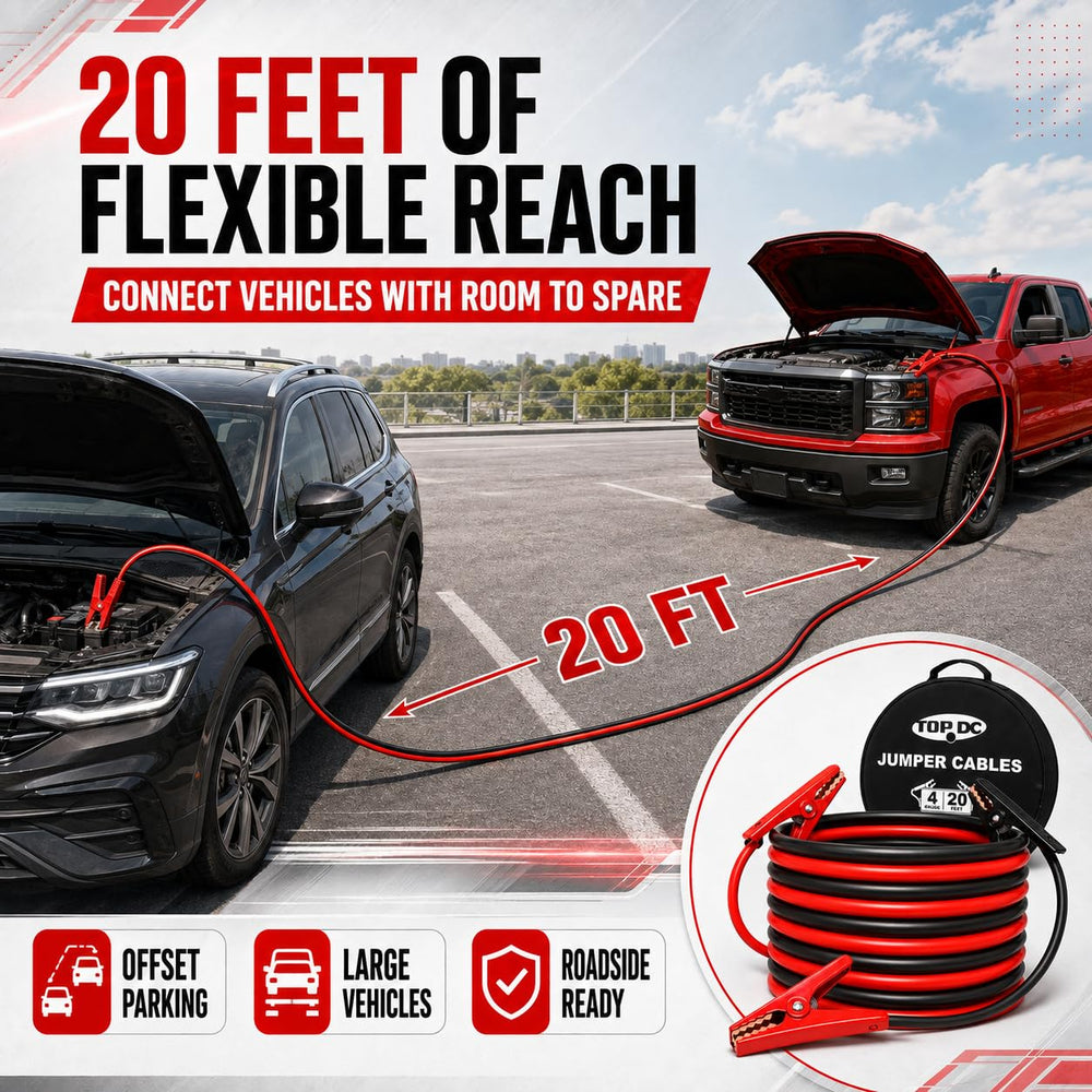TOPDC heavy-duty 600D bag with cables for convenient transport