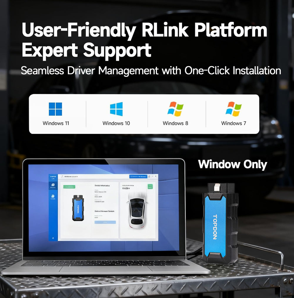 TOPDON RLink X7 neatly stored in included carry case for organized transport
