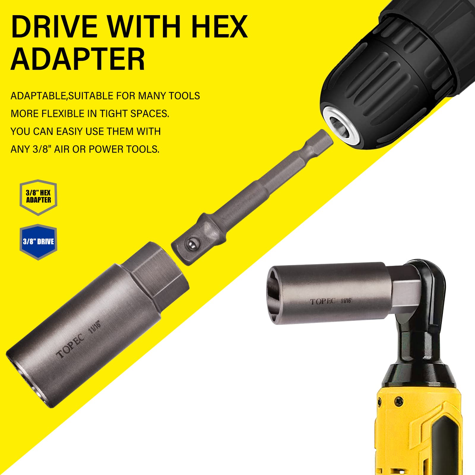 Topec extractor in use removing a stuck spark plug with controlled torque