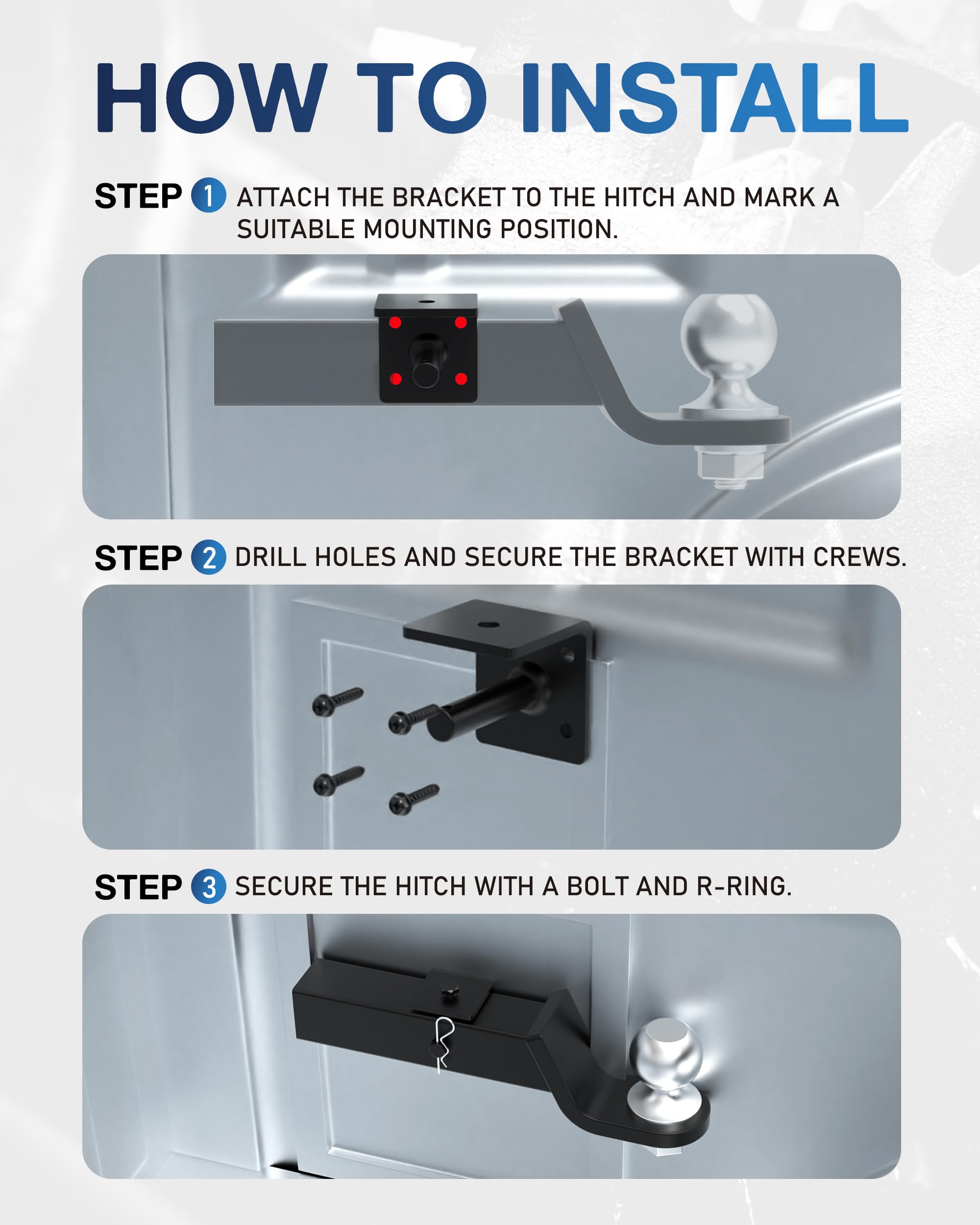 TOPICK bracket attached to garage wall organized storage and safety