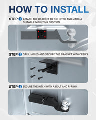 TOPICK bracket attached to garage wall organized storage and safety