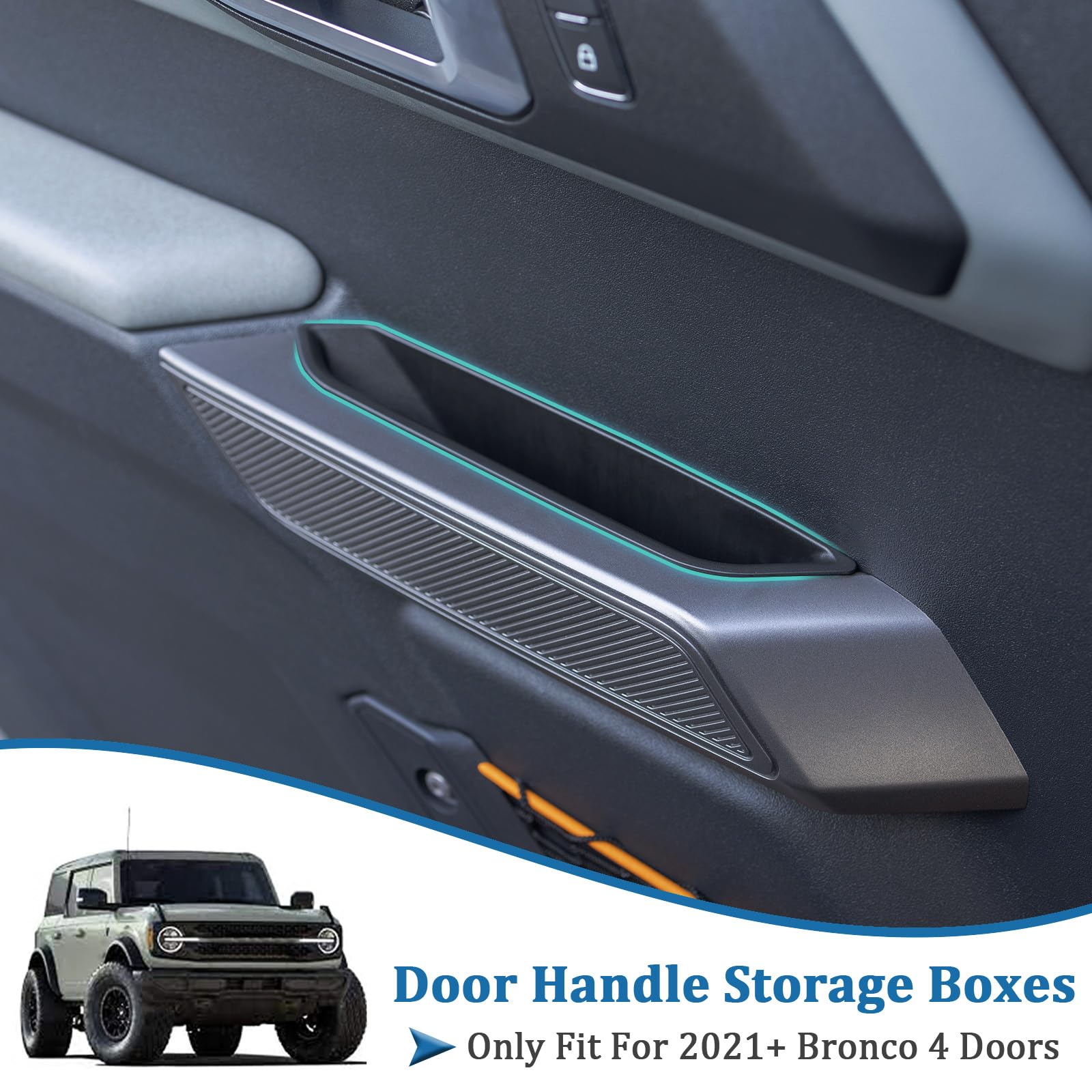 TOPINSTALL rubber liner detail reduces rattle and protects items