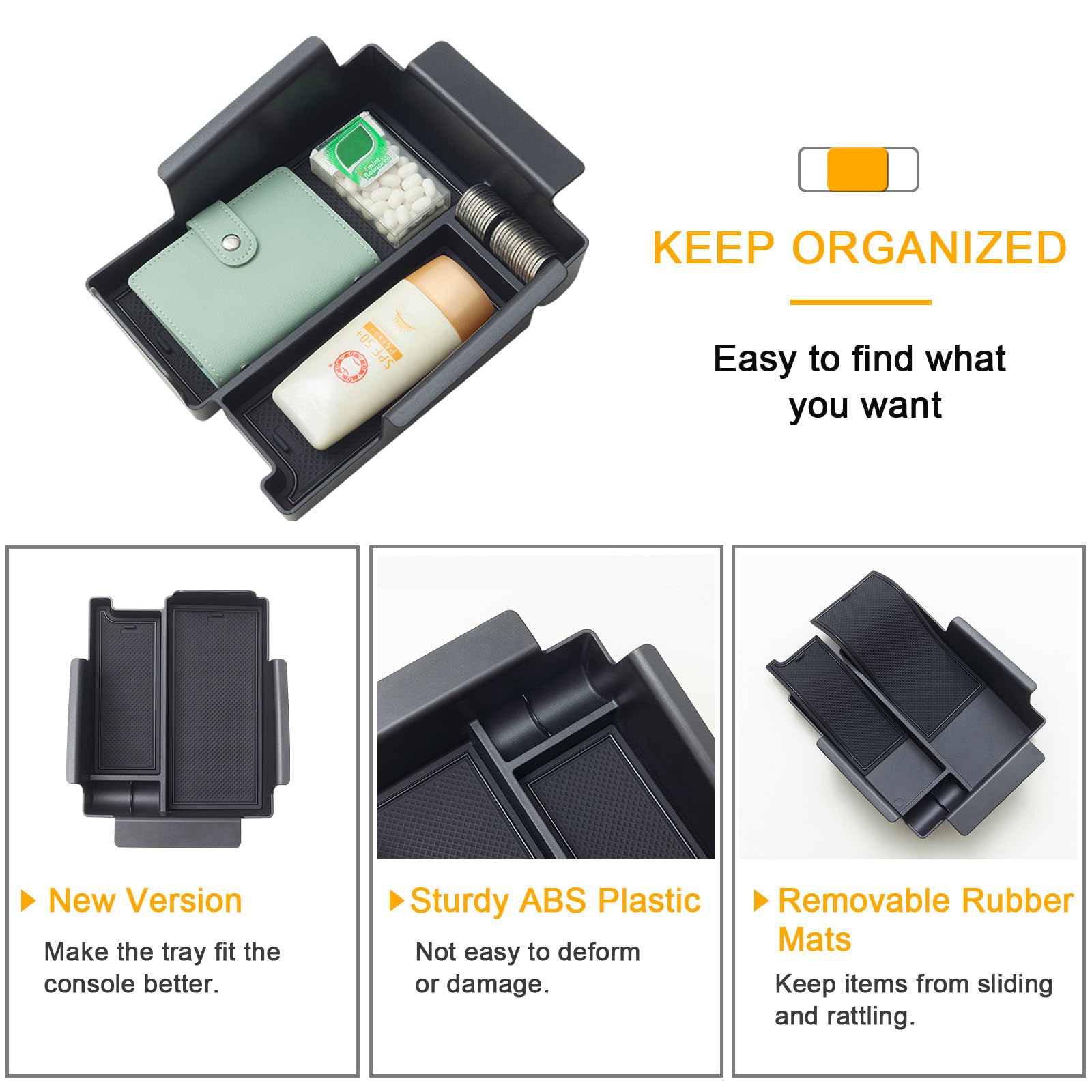 TOPINSTALL label and ABS material detail highlighting durability