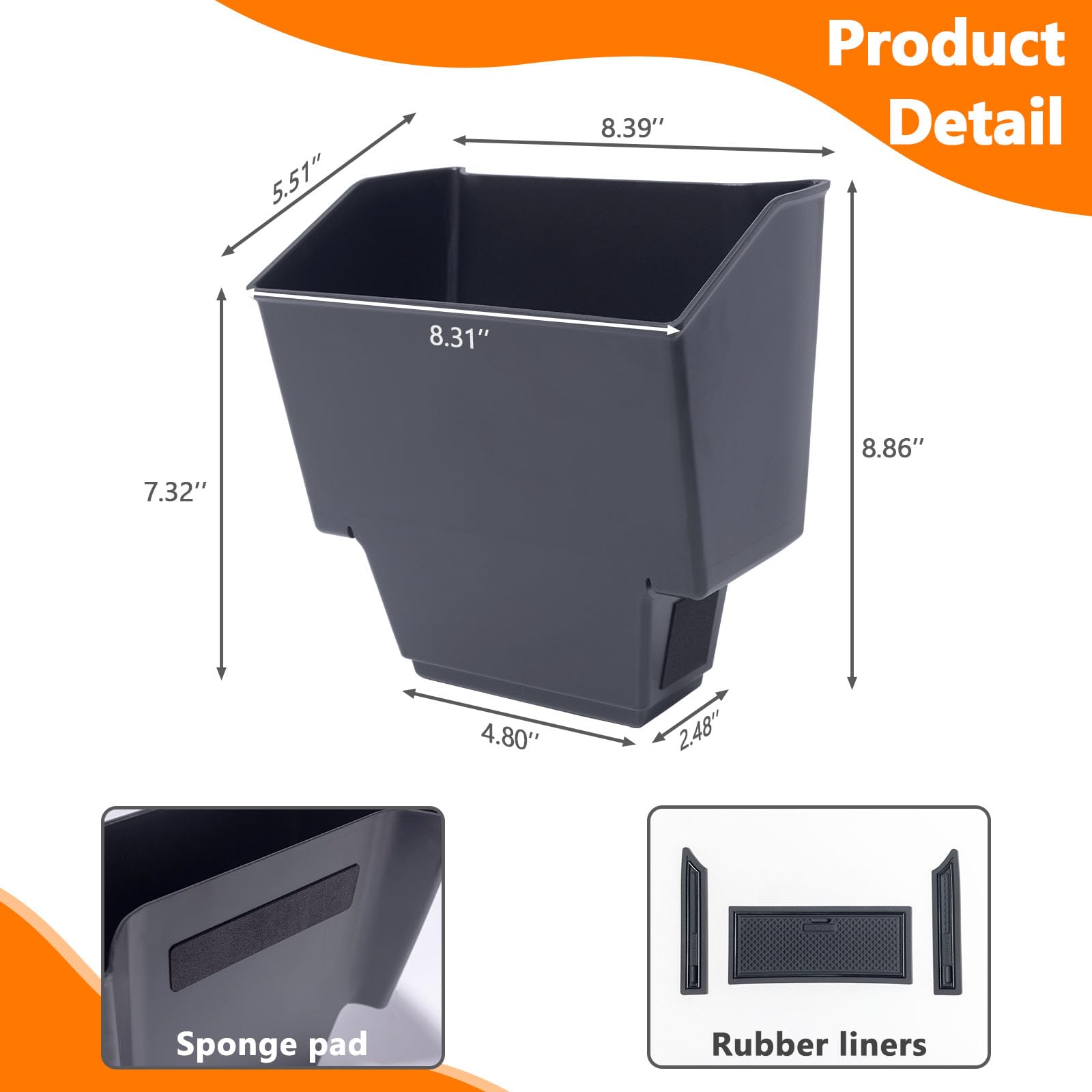 TOPINSTALL used as small trash bin in console keeping Maverick interior cleaner
