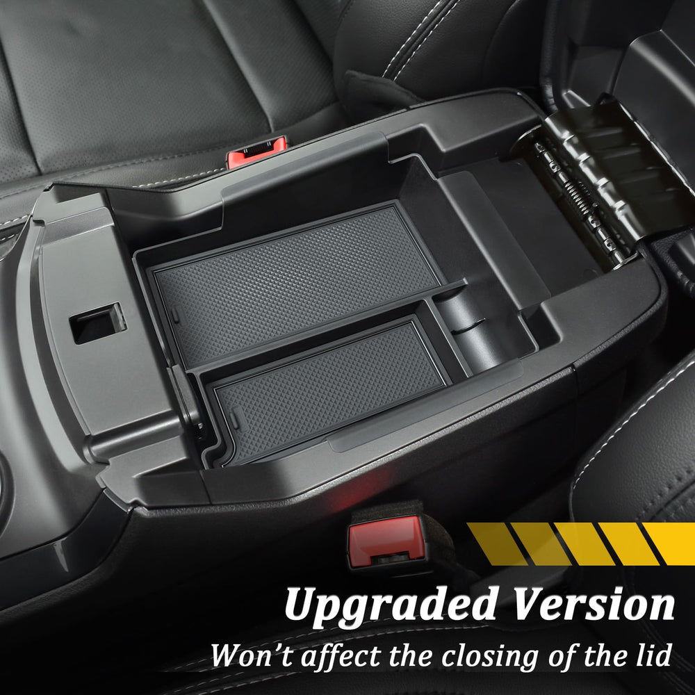 TOPINSTALL side profile illustrating armrest compatibility and clearance