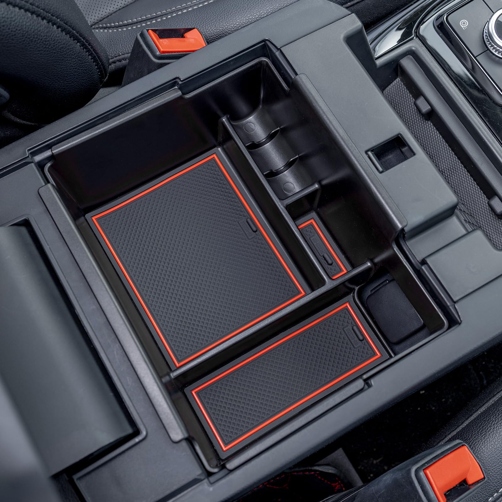 TOPINSTALL organizer filled with keys coins and cables showing orderly storage