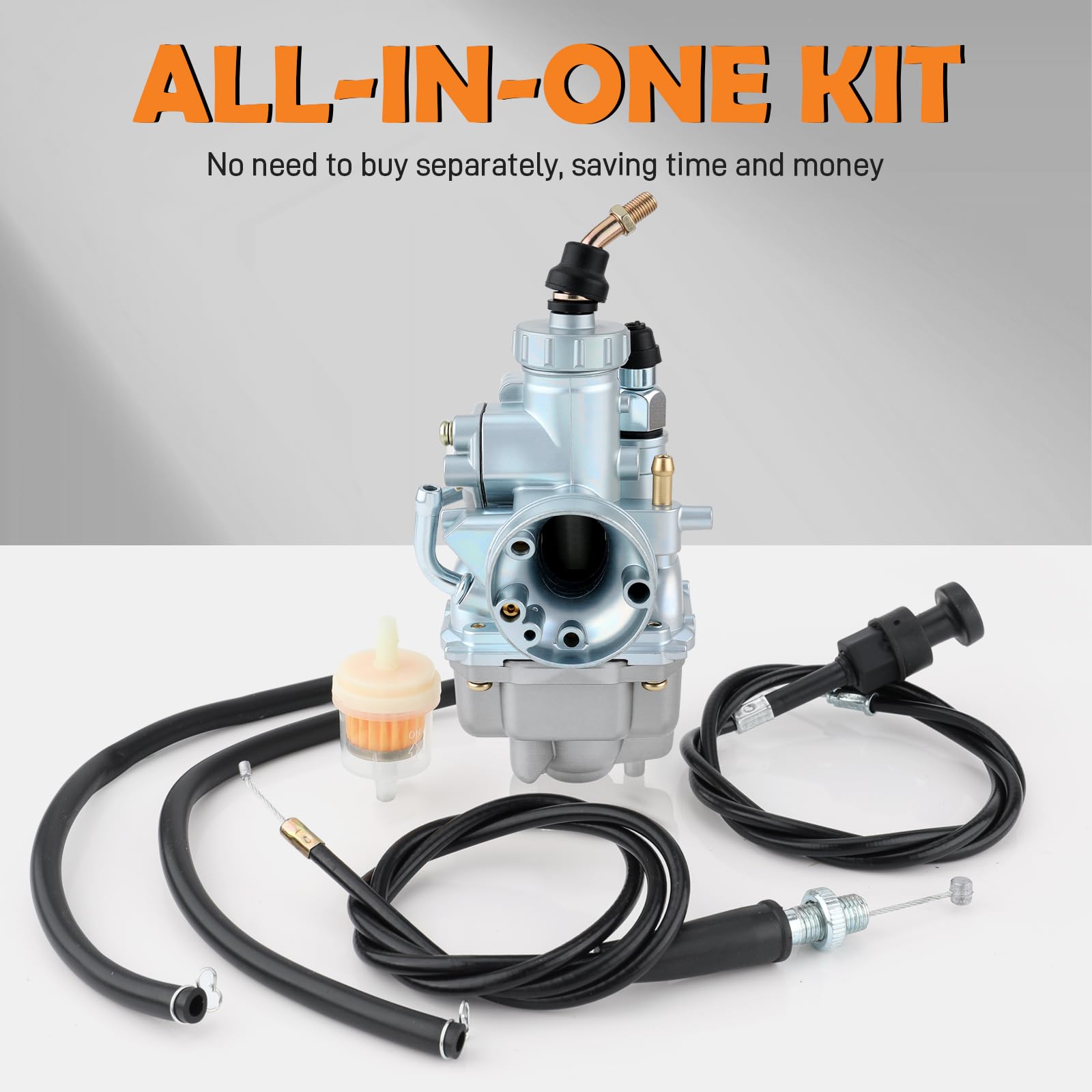 Topkidame carburetor next to ruler showing dimensions for correct fit