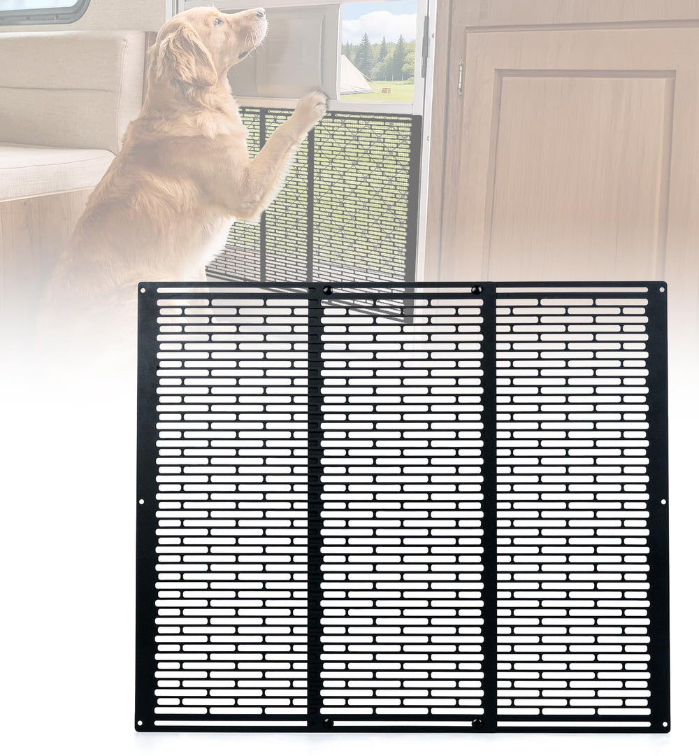 Toplamper front view of metal protector showing full panel and protective fit benefit