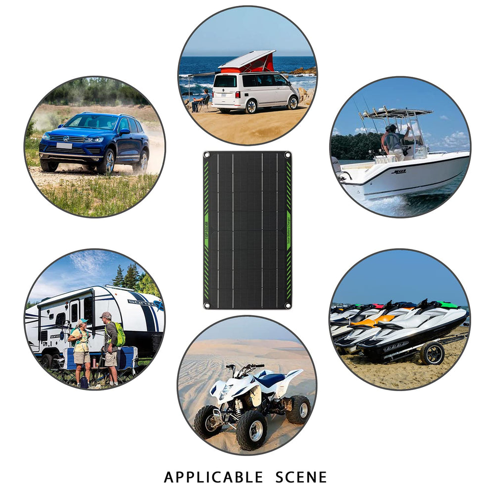 Topsolar mounted on boat deck in sunlight to maintain marine battery