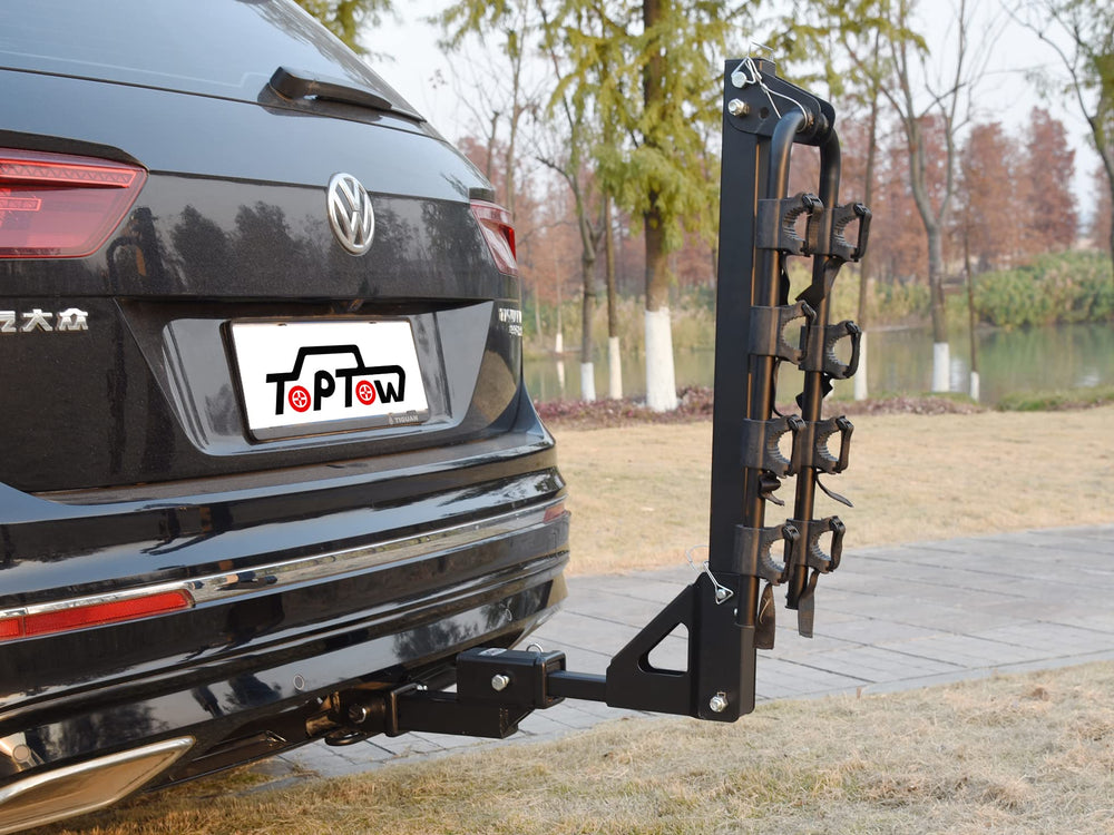 TOPTOW installed on vehicle demonstrating added clearance and stable towing