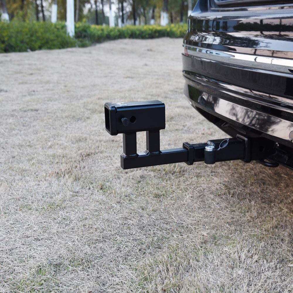TOPTOW view of two pin holes showing adjustable length benefit