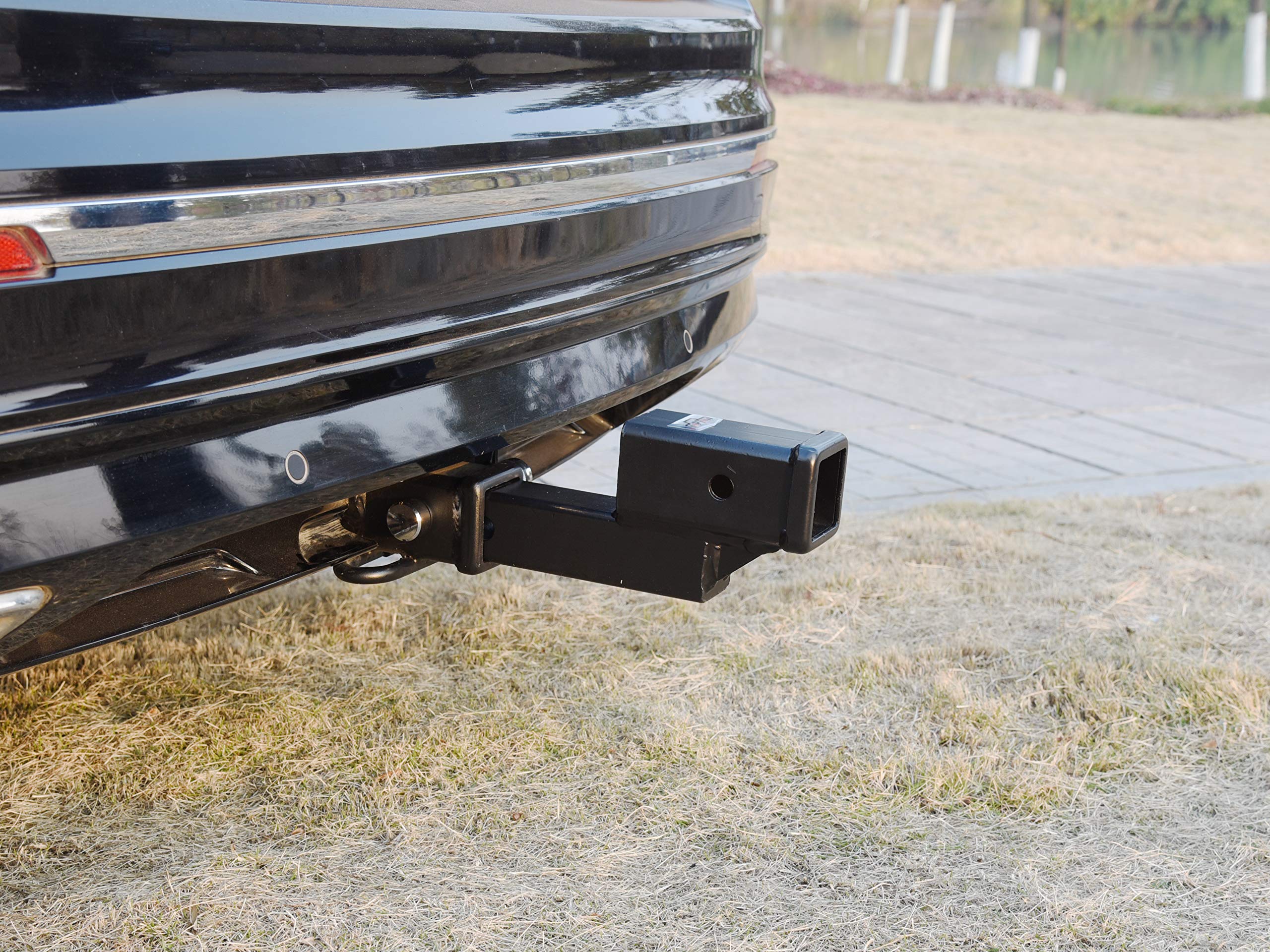 TOPTOW comparison showing 7-inch and 9-inch extender lengths for clearance