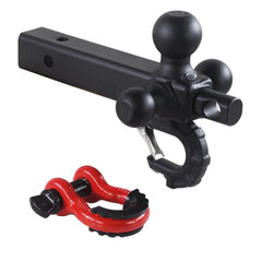 TOPTOW shank inserted in 2-inch receiver showing fit and usable length