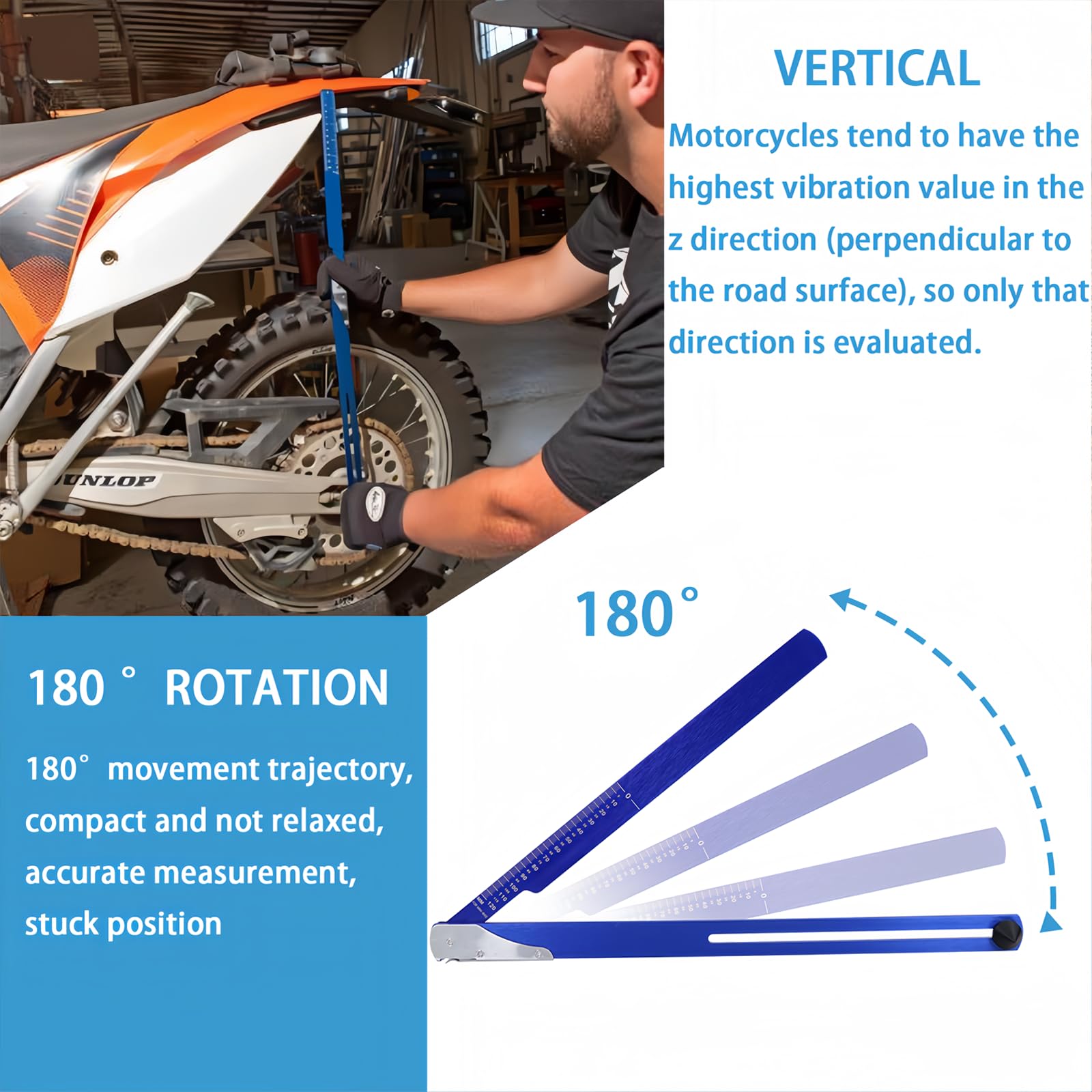 TOPVOP auto laser-engraved scale markings detail for clear millimeter-accurate readings