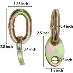 TOPZEA close-up of eye bolt threads showing secure fit and corrosion resistance