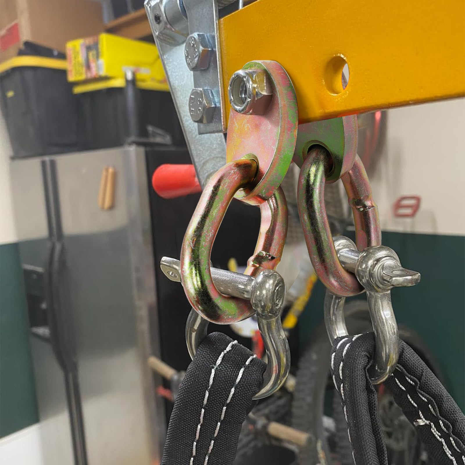 TOPZEA zinc-plated steel weld and finish highlighting durability and rust protection