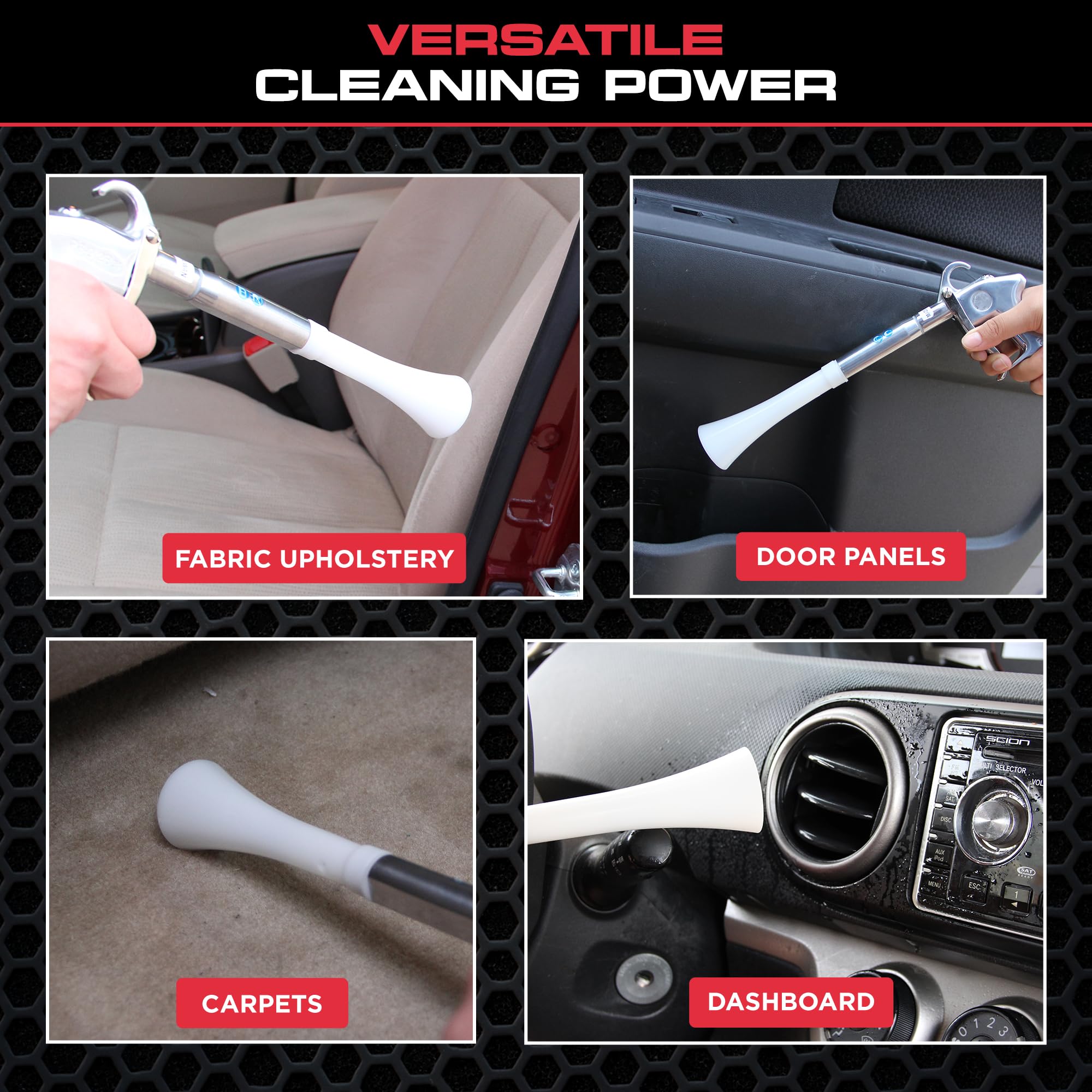 Tornador CT-102 washer detail emphasizing tight seal and leak prevention