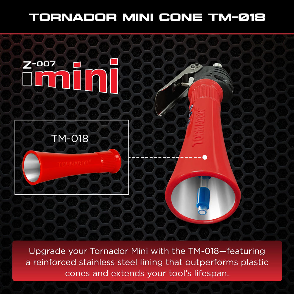 Tornador TM-018 close-up of stainless steel inner lining for easy cleaning