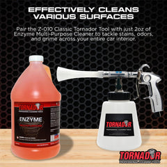 Applying Tornador TC-Enzyme with Tornador gun for efficient agitation